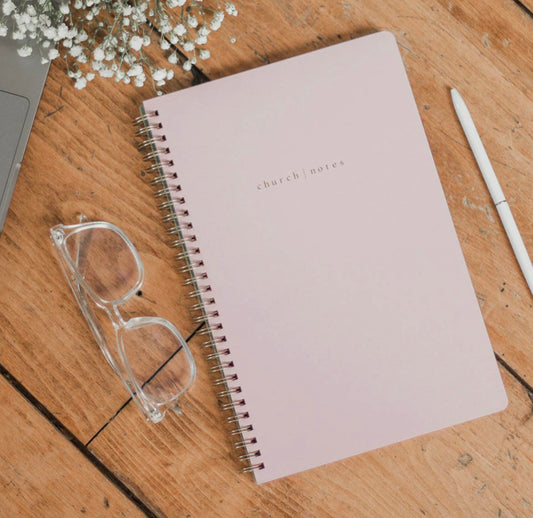 Blush Pink ‘Church Notes’ Notebook