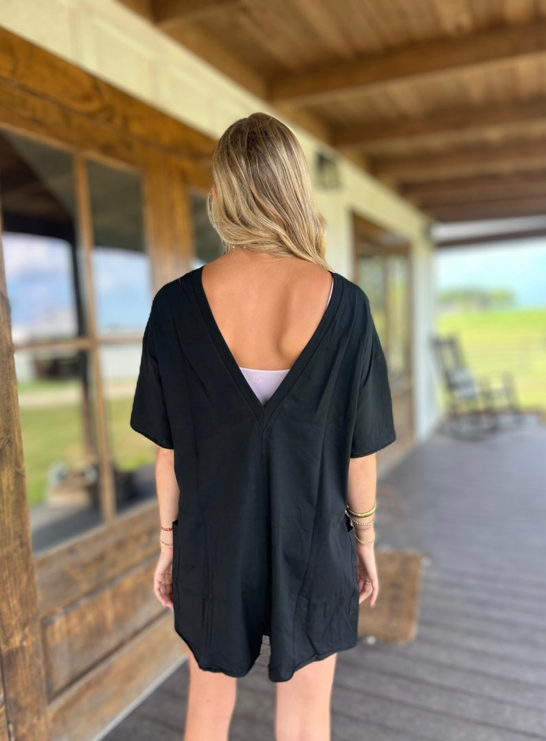 Black Roamer Romper