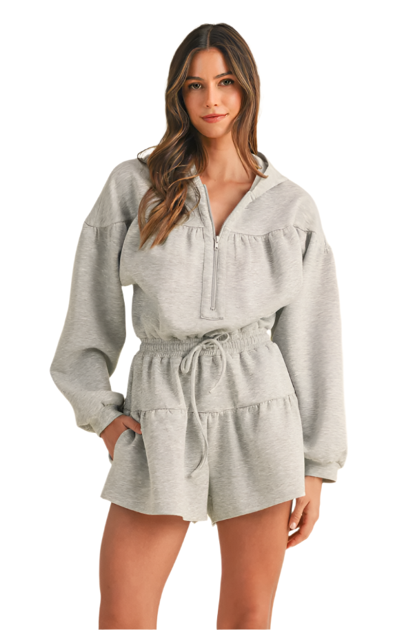 Grey Daydream Romper