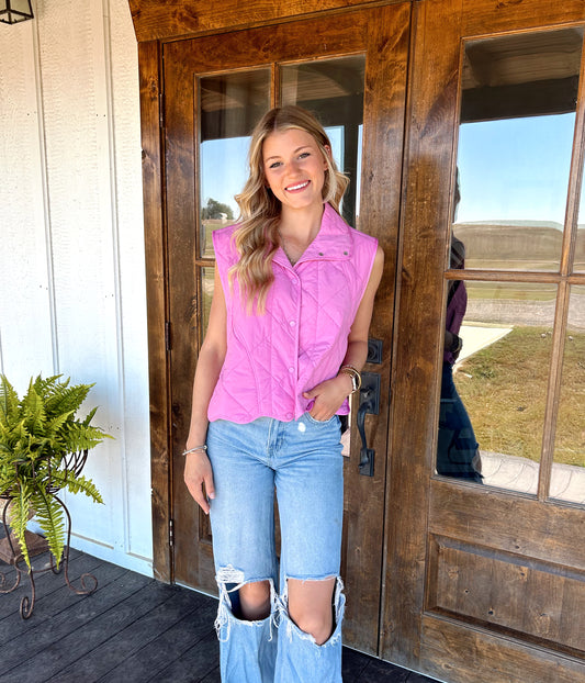 Scalloped Sweetheart Vest